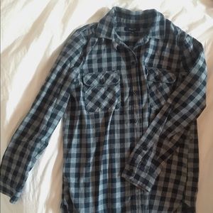 Black and grey flannel